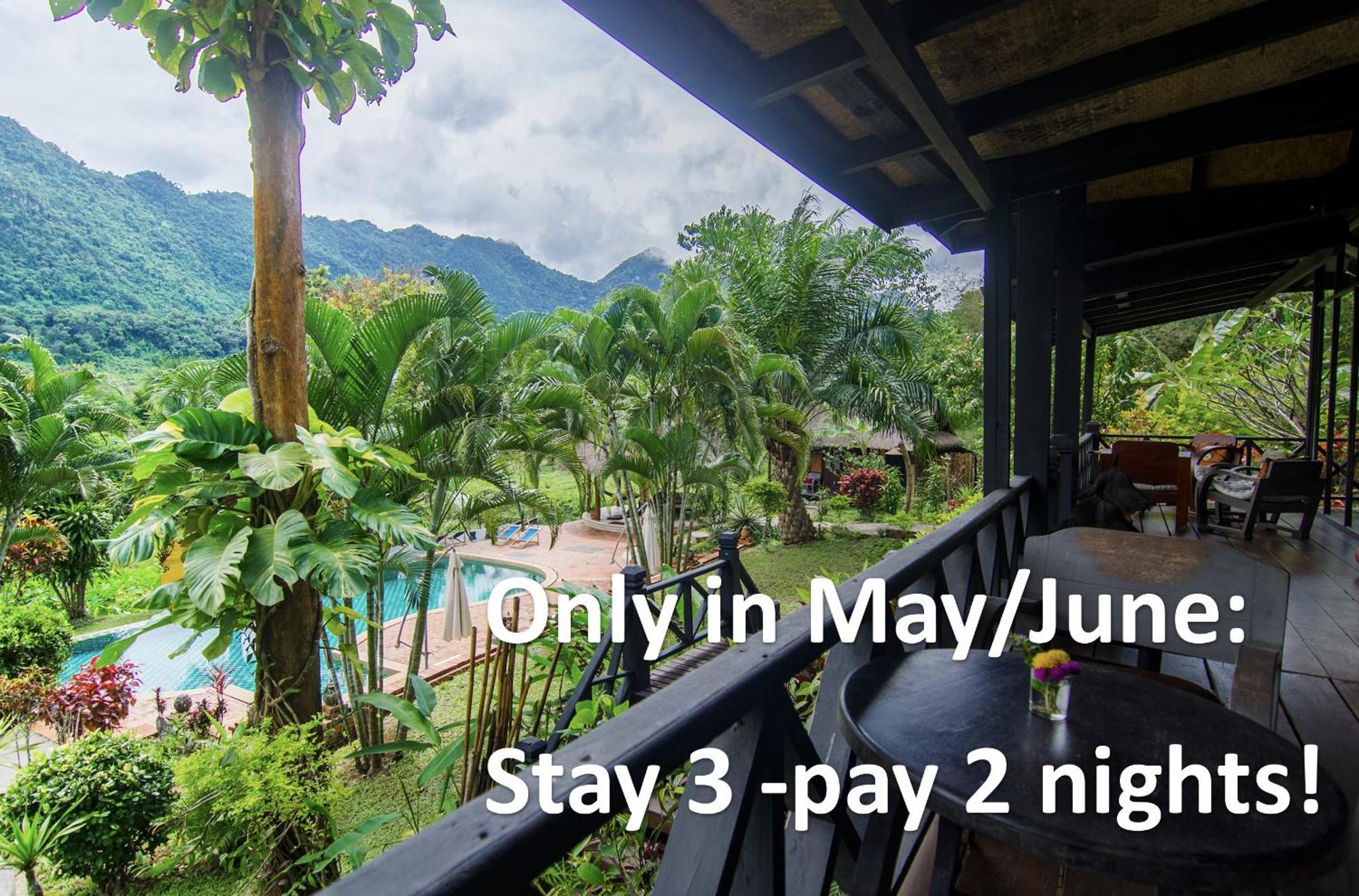 Hillside - Nature Lifestyle Lodge Luang Prabang Bagian luar foto